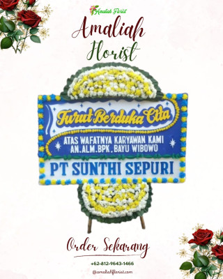 Papan Bunga Duka di Jati Mulya