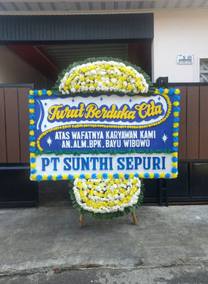 Papan Bunga Duka di Jati Mulya