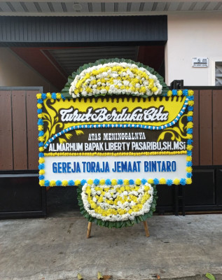 Papan Bunga Duka di Jati Mulya